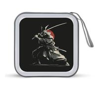 Jubonexis Samurai with Sword CD Case DVD Storage Case Portable for Car Home Travel