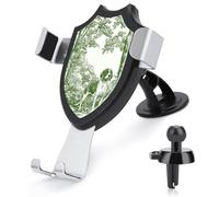 Jubonexis Simple Beagle in Moss-green Forest Car Phone Holder Mount Triangle Clip Base Air Vent Cell Phone Car Mount Automotive Accessories for 4-6 Inches Cell Smartphones