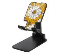 Jubonexis Simple Coloring Daisy Pattern with Black Lines Cell Phone Stand Foldable Adjustable Phone Stand for Desk