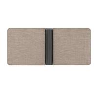 Jubonexis Simplified Coarse Fiber Pattern Soft PU Leather Bifold Wallet, Coin Purse Credit Pass Case, Durable Card-Holder Slim Billfold for Men Woman Money Storage