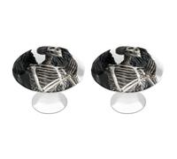 Jubonexis Skeleton Praying with Black Wings Round Drawer Cabinet Knobs Handles with Screws,2 Pcs, Drawer Dresser Knob Pulls Decor for Wardrobe Cupboard Home Office Kitchen