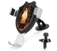 Jubonexis Skeleton Woman Wearing White Coat Red Boots Car Phone Holder Mount Triangle Clip Base Air Vent Cell Phone Car Mount Automotive Accessories for 4-6 Inches Cell Smartphones