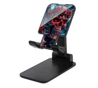 Jubonexis Skull Crown of Thorns Red Roses Dark Fantasy Cell Phone Stand Foldable Adjustable Phone Stand for Desk