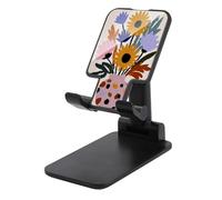 Jubonexis Small Yellow Sunflowers Organic Shape Cell Phone Stand Foldable Adjustable Phone Stand for Desk