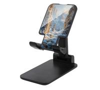 Jubonexis Snow-covered Mountains And Trees Cell Phone Stand Foldable Adjustable Phone Stand for Desk