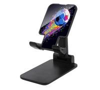 Jubonexis Soccer Ball Colorful Neon Confetti Celebration Cell Phone Stand Foldable Adjustable Phone Stand for Desk