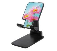 Jubonexis Soft Blush Pink Daisy Petals with Yellow Centers Cell Phone Stand Foldable Adjustable Phone Stand for Desk