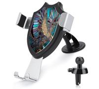 Jubonexis Stained Glass Seahawk in Flight Car Phone Holder Mount Triangle Clip Base Air Vent Cell Phone Car Mount Automotive Accessories for 4-6 Inches Cell Smartphones
