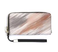Jubonexis Striated Soft Structured Pattern PU Leather Clutch Long Bifold Wallet, Coin Purse Credit Pass Case, Durable Card-Holder Money Storage for Women Men