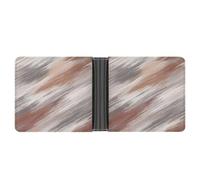 Jubonexis Striated Soft Structured Pattern Soft PU Leather Bifold Wallet, Coin Purse Credit Pass Case, Durable Card-Holder Slim Billfold for Men Woman Money Storage