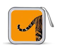 Jubonexis Tail of A Tiger CD Case DVD Storage Case Portable for Car Home Travel
