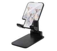 Jubonexis Three Cute Deer in The Snow Cell Phone Stand Foldable Adjustable Phone Stand for Desk