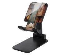 Jubonexis Three Cute Little Ghosts in Old Town Street Cell Phone Stand Foldable Adjustable Phone Stand for Desk