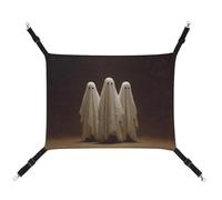 Jubonexis Three Ghosts Dark Fantasy Breathable Pet Hammock with Adjustable Straps Reversible Cat Hanging Bed Dog Mats