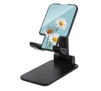 Jubonexis Three White Daisies on Blue Cell Phone Stand Foldable Adjustable Phone Stand for Desk