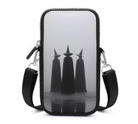Jubonexis Three Witches Standing in The Fog Crossbody Mobile Phone Bag Smartphone Bag With Adjustable Strap