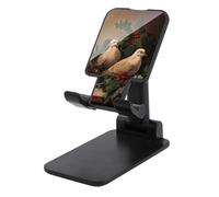 Jubonexis Vintage Two Turtle Doves with Holly Cell Phone Stand Foldable Adjustable Phone Stand for Desk