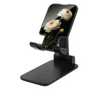 Jubonexis Vintage White Ranunculus Dark Academia Cell Phone Stand Foldable Adjustable Phone Stand for Desk
