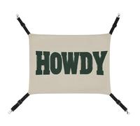 Jubonexis Vintage Words HOWDY Classic Western Breathable Pet Hammock with Adjustable Straps Reversible Cat Hanging Bed Dog Mats