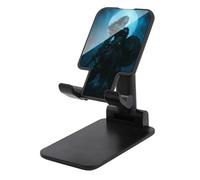 Jubonexis War Woman Full Moon Dark Fantasy Cell Phone Stand Foldable Adjustable Phone Stand for Desk