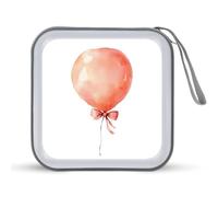 Jubonexis Watercolor Balloon with Ribbon Bow CD Case DVD Storage Case Portable