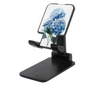 Jubonexis Watercolor Blue Hydrangea Bouquet Classical Botanical Cell Phone Stand Foldable Adjustable Phone Stand for Desk