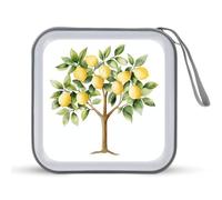 Jubonexis Watercolor Lemon Tree CD Case DVD Storage Case Portable