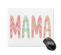 Jubonexis Watercolor MAMA Letters with Pink And Green Mouse Pad, Small Office Computer Mouse Pads for Desk Laptop with Non-Slip Rubber Base Mouse Mat, Gaming Mouse Pads