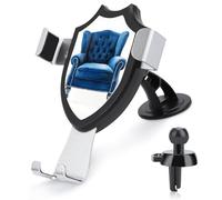 Jubonexis Watercolor Preppy Blue Velvet Chair Car Phone Holder Mount Triangle Clip Base Air Vent Cell Phone Car Mount Automotive Accessories for 4-6 Inches Cell Smartphones