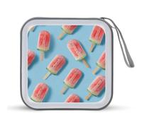 Jubonexis Watermelon Ice Pop CD Case DVD Storage Case Portable for Car Home Travel