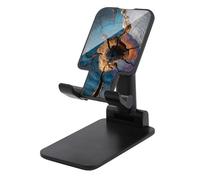 Jubonexis Weathered Tree Stump Cell Phone Stand Foldable Adjustable Phone Stand for Desk