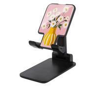 Jubonexis White Daisies in Yellow Vase Cell Phone Stand Foldable Adjustable Phone Stand for Desk