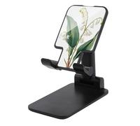 Jubonexis White Flower Watercolour Drawing Vintage Cell Phone Stand Foldable Adjustable Phone Stand for Desk