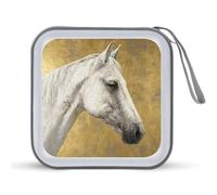 Jubonexis White Horse Fantasy Art CD Case DVD Storage Case Portable