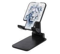 Jubonexis White Lion Cell Phone Stand Foldable Adjustable Phone Stand for Desk