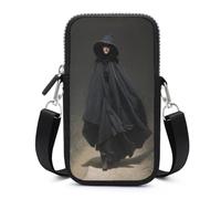 Jubonexis Witch Walking Old Country Road Dark Fantasy Crossbody Mobile Phone Bag Smartphone Bag With Adjustable Strap