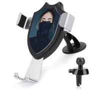 Jubonexis Woman Navy Blue Turtleneck Sweater Car Phone Holder Mount Triangle Clip Base Air Vent Cell Phone Car Mount Automotive Accessories for 4-6 Inches Cell Smartphones