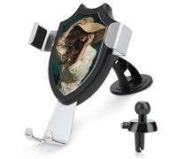 Jubonexis Woman Wide-brimmed Hat Long Hair Car Phone Holder Mount Triangle Clip Base Air Vent Cell Phone Car Mount Automotive Accessories for 4-6 Inches Cell Smartphones
