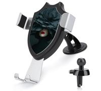 Jubonexis Woman with Red Lips Large Flower Car Phone Holder Mount Triangle Clip Base Air Vent Cell Phone Car Mount Automotive Accessories for 4-6 Inches Cell Smartphones