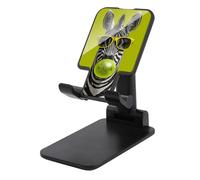 Jubonexis Zebra Wearing Yellow Sunglasses Cell Phone Stand Foldable Adjustable Phone Stand for Desk