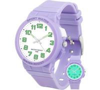 Juboos Kids Watches for Boys and Girls Analogue Quartz Waterproof 7 to 16 | The light up dial and soft band make it comfortable for sport and outdoor use while helping children learn to tell the time