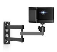 Jubor Projector Wall Mount, Projecror Stand Adjustable 360° Rotation, Foldable Hanging Projector Ceiling Mount Holder with 1/4" Screws for Home Cinema, Games Room, Office