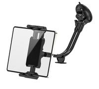 JUBORUI Tablet Car Stand, 360° Rotate Adjustable iPad Car Mount with Gooseneck, iPad Holder for Car Dashboard Windshield, Tablet Mount Suction Cup iPad Pro/Air/Mini 4,7"-13.5" Tablets