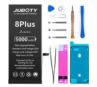 JUBOTY 2025 New Upgraded Battery for iPhone 8Plus, 5000mAh Lithium Polymer High Capacity Battery Replacement for iPhone 8Plus Model A1864 A1897 A1898 with Professional Repair Tools