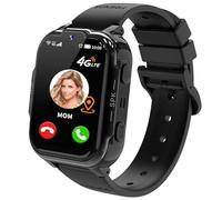 JUBUNRER 4G Kids Smart Watch for Boys Girls GPS Tracker Video Call SOS Alarm Clock Pedometer Step Counter HD Camera Puzzle Games Calculator Waterproof Kids Phone Watch Digital Toys for 3-12 Years Old