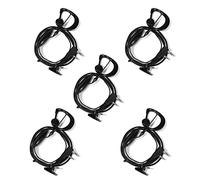 JUCJET Radio Communication 5pcs Walkie Talkie Earphones, Braided Cable is Quick and Durable, This Headset is Compatible with Various Walkie Talkie Models (5 Pcs)