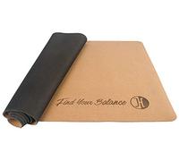 JUCKER HAWAII Balance Board Mat Cork & Rubber 183 x 61 cm x 0.3 cm Non-Slip Trickboard Balanceboard Skateboard Surf Board