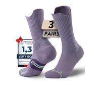Juclise Compression Running Crew Socks For Women, Moisture Wicking Cushion Anti-Blister Hiking Athletic Socks (UK, Numeric, 3, 5, Regular, Regular, Lunar Rock)
