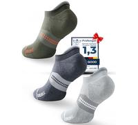 Juclise Coolmax Compression Running No Show Socks Bamboo Sport Golf Walking Moisture Wicking Cushioned Anti-Blister Seamless Charcoal Heather+steel Heather+marine Od Green 12-15