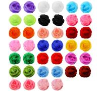Jucoan 40 Pack Colorful Dance Scarves for Kids, 20 Colors Square Juggling Scarf Actives Scarves, 60 x 60 cm Soft Ribbon Music Scarves Rhythm Band Scarves for Children Movement Play